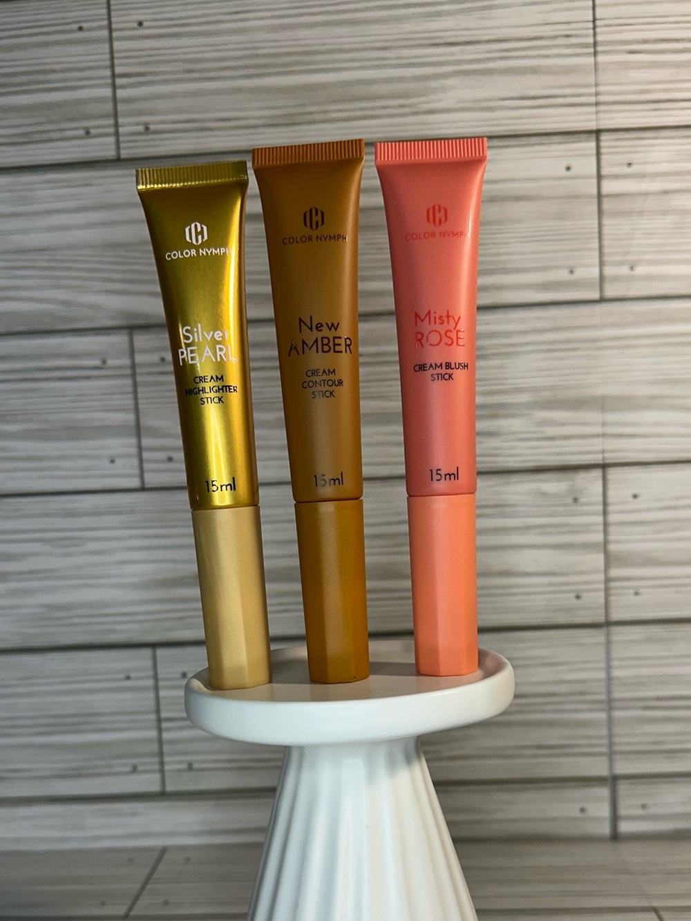 Color Nymph Cream Stick Trio Highlighter Contour And Blush Cream Makeup Set